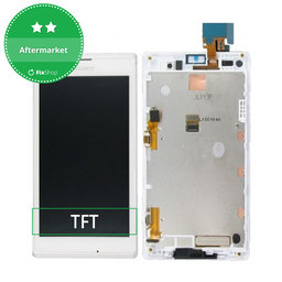 Sony Xperia L C2105 - LCD Display + Touch Screen + Frame (White) - 78P5320002N Genuine Service Pack