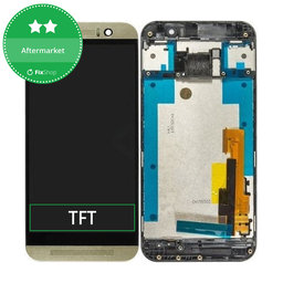 HTC One M9 - LCD Display + Touch Screen + Frame (Silver/Gold) TFT