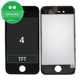 Apple iPhone 4 - LCD Display + Touch Screen + Frame (Black) TFT