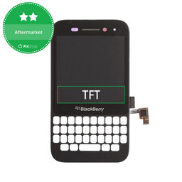 Blackberry Q5 - LCD Display + Touch Screen + Frame (Black) TFT