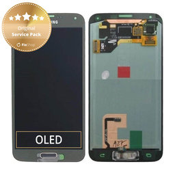 Samsung Galaxy S5 G900F - LCD Display + Touch Screen (Copper Gold) - GH97-15959D, GH97-15734D Genuine Service Pack