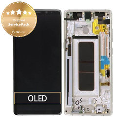 Samsung Galaxy Note 8 N950F - LCD Display + Touch Screen + Frame (Maple Gold) - GH97-21065D, GH97-21066D Genuine Service Pack