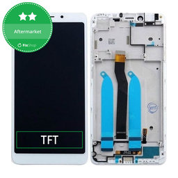 Xiaomi Redmi 6, Redmi 6A - LCD Display + Touch Screen + Frame (White) TFT