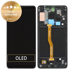 Samsung Galaxy A9 A920F (2018) - LCD Display + Touch Screen + Frame (Caviar Black) - GH82-18308A, GH82-18322A Genuine Service Pack