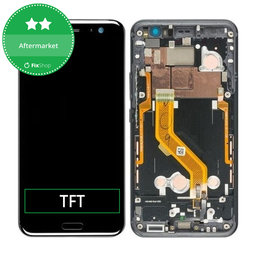 HTC U11 - LCD Display + Touch Screen + Frame (Black) TFT