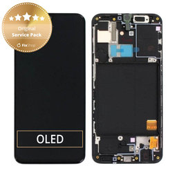 Samsung Galaxy A40 A405F - LCD Display + Touch Screen + Frame (Black) - GH82-19672A, GH82-19674A Genuine Service Pack