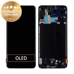 Samsung Galaxy A70 A705F - LCD Display + Touch Screen + Frame (Black) - GH82-19747A, GH82-19787A Genuine Service Pack