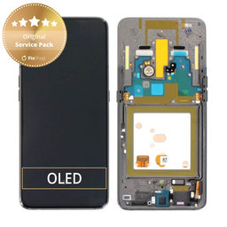 Samsung Galaxy A80 A805F - LCD Display + Touch Screen + Frame (Phantom Black) - GH82-20348A, GH82-20390A, GH82-20368A Genuine Service Pack