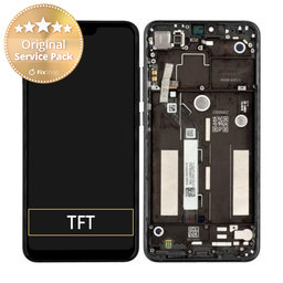 Xiaomi Mi 8 Lite - LCD Display + Touch Screen + Frame (Black) - 560110002033 Genuine Service Pack