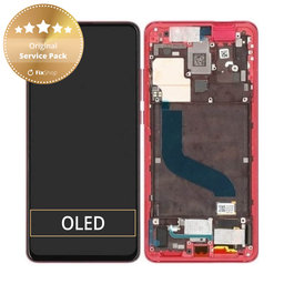 Xiaomi Mi 9T, Mi 9T Pro - LCD Display + Touch Screen + Frame (Red Flame) - 560910014033, 560910013033 Genuine Service Pack