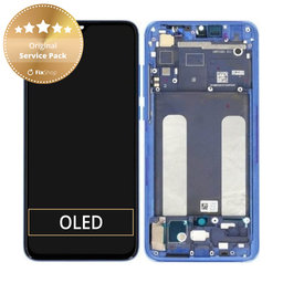 Xiaomi Mi 9 Lite - LCD Display + Touch Screen + Frame (Aurora Blue) - 561010033033, 5600040F3B00 Genuine Service Pack