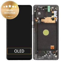 Samsung Galaxy Note 10 Lite N770F - LCD Display + Touch Screen + Frame (Aura Black) - GH82-22055A, GH82-22192A, GH82-22193A, GH82-22194A Genuine Service Pack