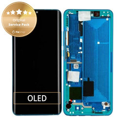 Xiaomi Mi Note 10, Mi Note 10 Pro - LCD Display + Touch Screen + Frame (Aurora Green) - 56000100F400 Genuine Service Pack