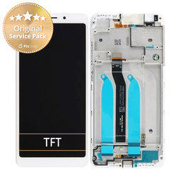 Xiaomi Redmi 6, Redmi 6A - LCD Display + Touch Screen + Frame (White) - 560410028033 Genuine Service Pack