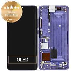 Xiaomi Mi Note 10 Lite - LCD Display + Touch Screen + Frame (Nebula Purple) - 5600020F4L00 Genuine Service Pack