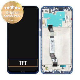 Xiaomi Redmi Note 8 - LCD Display + Touch Screen + Frame (Neptune Blue) - 5600030C3J00 Genuine Service Pack