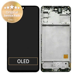 Samsung Galaxy M31s M317F - LCD Display + Touch Screen + Frame (Mirage Black) - GH81-13736A, GH82-23774A, GH82-24114A Genuine Service Pack