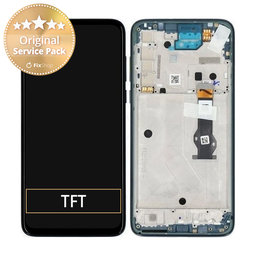 Motorola Moto G8 Power - LCD Display + Touch Screen + Frame (Capri Blue) - 5D68C16143 Genuine Service Pack