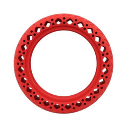 Xiaomi Mi Electric Scooter 1S, 2 M365, Essential, Pro, Pro 2 - Durable Full Tubeless Tire with Holes (Red)