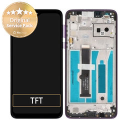 Motorola One Macro - LCD Display + Touch Screen + Frame (Ultra Violet) - 5D68C15387 Genuine Service Pack