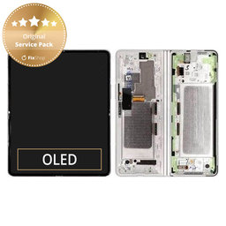 Samsung Galaxy Z Fold 3 F926B - LCD Display + Touch Screen + Frame (Phantom Silver) - GH82-26283C, GH82-26284C Genuine Service Pack