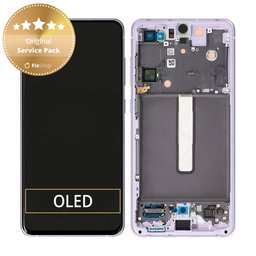 Samsung Galaxy S21 FE G990B - LCD Display + Touch Screen + Frame (Violet) - GH82-26414D, GH82-26420D, GH82-26590D Genuine Service Pack