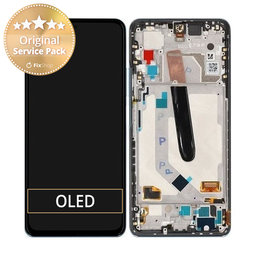 Xiaomi Mi 11i - LCD Display + Touchscreen + Frame (Celestian Silver) - 5600040K1100 Genuine Service Pack