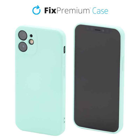 FixPremium - Silicone Case for iPhone 12 mini, light cyan