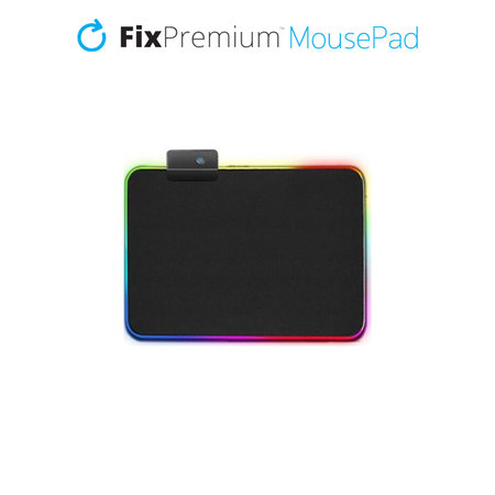 FixPremium - MousePad with RGB, 30x25cm, black