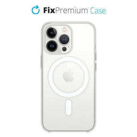 FixPremium - Silicone Case with MagSafe for iPhone 13 Pro, transparent