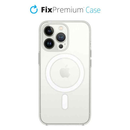 FixPremium - Silicone Case with MagSafe for iPhone 13 Pro Max, transparent