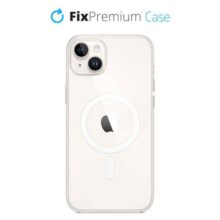 FixPremium - Silicone Case with MagSafe for iPhone 14 Plus, transparent