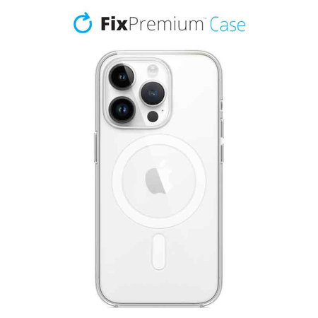 FixPremium - Silicone Case with MagSafe for iPhone 14 Pro, transparent