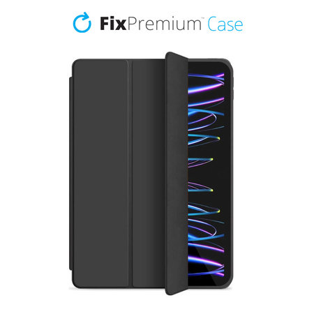 FixPremium - Silicone Flip Case for iPad Pro 11" (3rd, 4th Gen), black