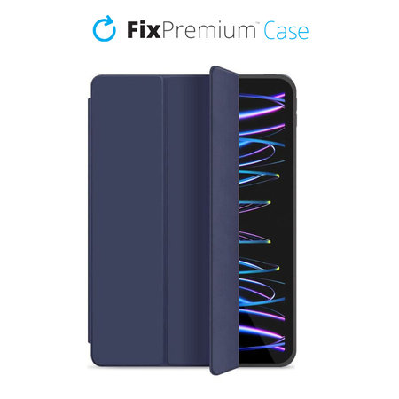 FixPremium - Silicone Flip Case for iPad Pro 11" (3rd, 4th Gen), blue