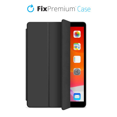 FixPremium - Silicone Flip Case for iPad 10.2 (7th, 8th, 9th Gen), black