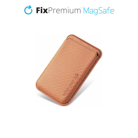 FixPremium - MagSafe Carbon Wallet, brown