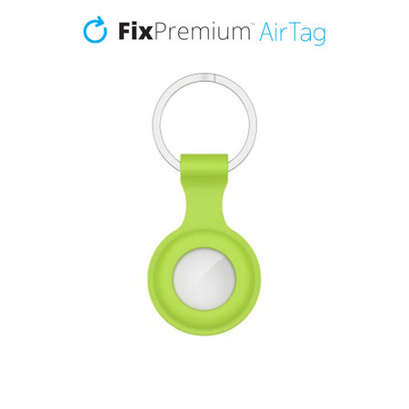 FixPremium - Silicone Keychain for AirTag, green