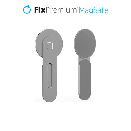 FixPremium - MagSafe Holder for iPhone for Notebook, silver