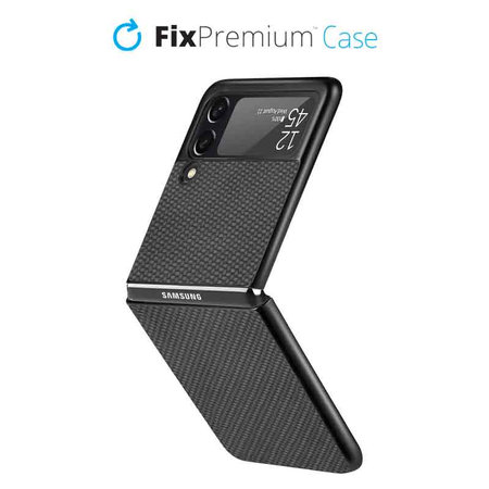 FixPremium - Case Carbon for Samsung Galaxy Z Flip 3, black