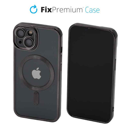 FixPremium - Case Crystal s MagSafe for iPhone 13 & 14, black