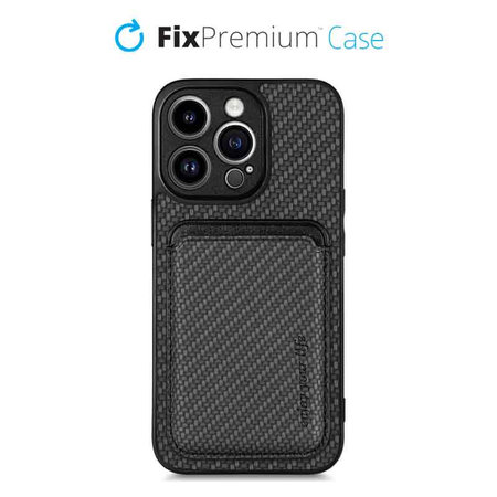 FixPremium - Case Carbon s MagSafe Wallet for iPhone 14 Pro, black