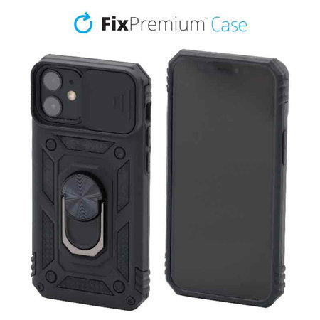 FixPremium - Case CamShield for iPhone 12 mini, black