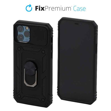 FixPremium - Case CamShield for iPhone 12 & 12 Pro, black