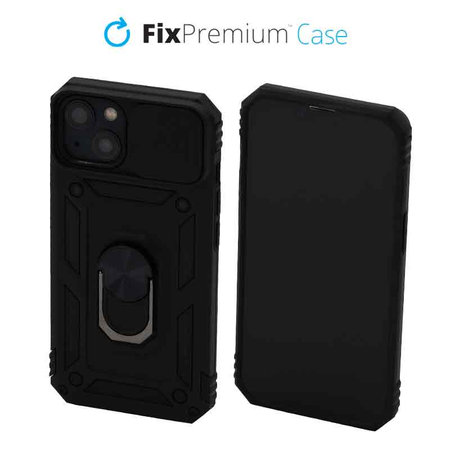 FixPremium - Case CamShield for iPhone 13 & 14, black