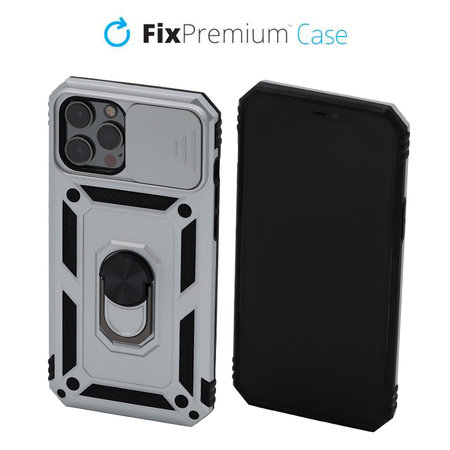 FixPremium - Case CamShield for iPhone 12 Pro Max, white