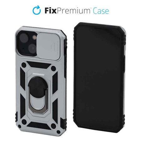 FixPremium - Case CamShield for iPhone 13 mini, white