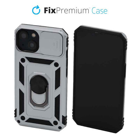 FixPremium - Case CamShield for iPhone 13 & 14, white