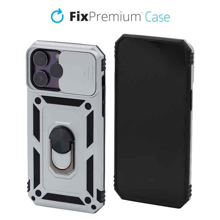 FixPremium - Case CamShield for iPhone 13 Pro Max, white