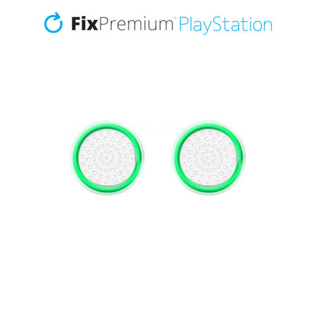 FixPremium - PS4/PS5 Controller Grip Caps - Set 2pcs, transparent green